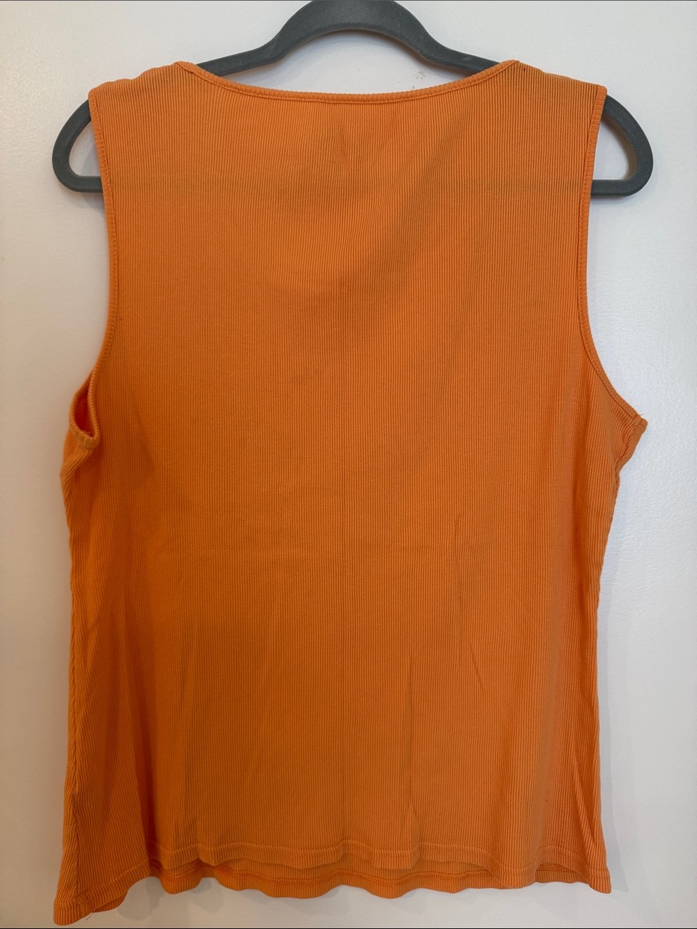 Style & Co. Orange Ribbed Tank with Decorative Mandala - Picture 6 of 6